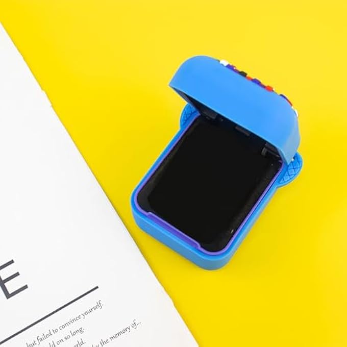 rayihni SILICONE CASE FOR BITZEE INTERACTIVE TOY DIGITAL PETS AND CASE,PROTECTIVE COVER LAP FOR BITZEE VIRTUAL ELECTRONIC PET KIDS TOYS, WITH LANYARD (BLUE) - Image 4